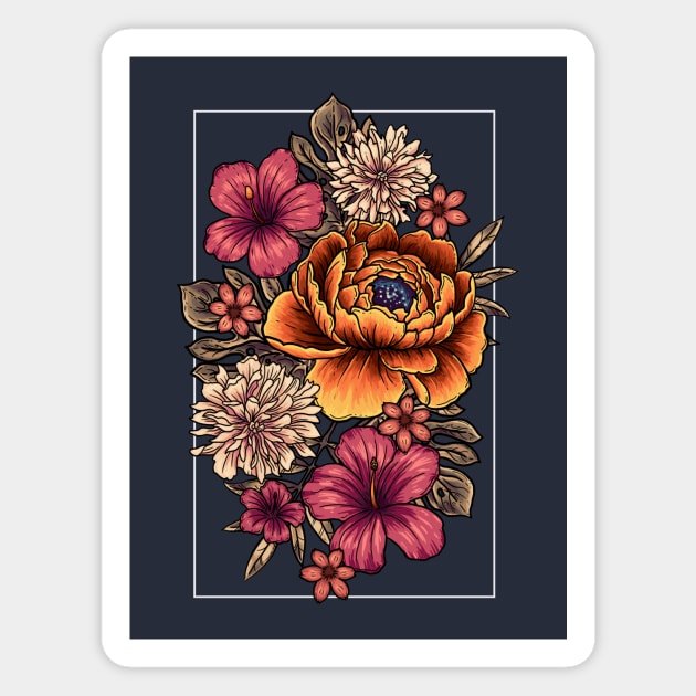 Bloom in Frame A Magnet by codrea